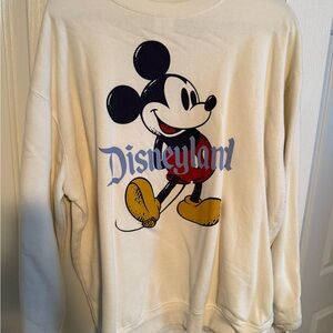 Disneyland Mickey Mouse Sweatshirt - Cream